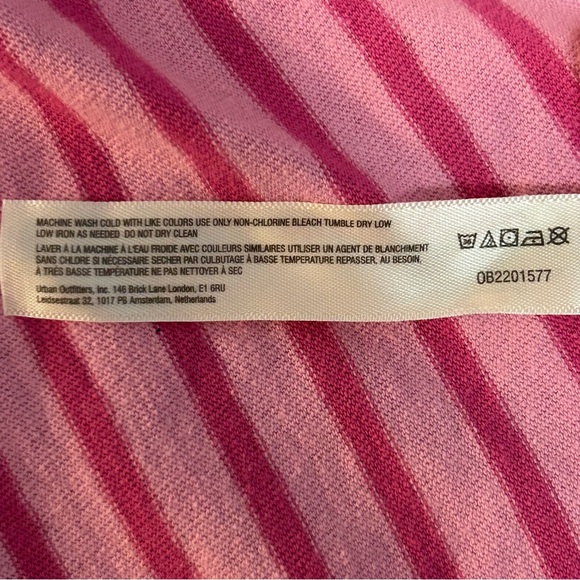 NWT Free People Pink Smocked Midi Dress with Tie-Straps sz M Coquette Boho Girly - Picture 11 of 16